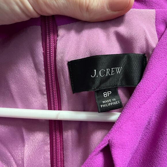 J. Crew Womens Size 8 Petite Purple Business Dress - Picture 4 of 5
